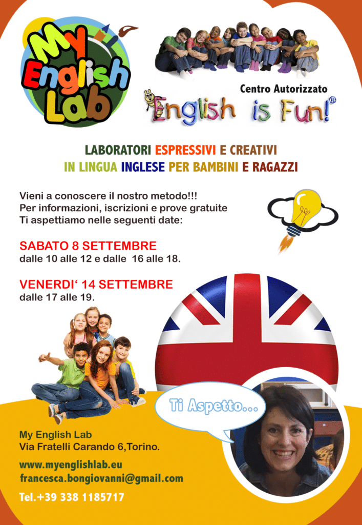 Inizio Corsi "English Is Fun!" - Lezione Prova Gratuita