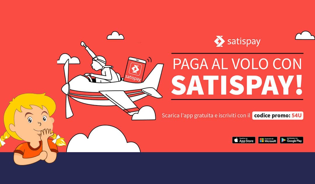 Da oggi sarà possibile pagare con Satispay!!!